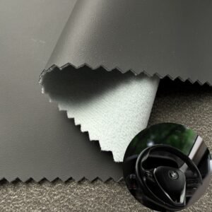 Gray Fake Leather PU Leather Roll Material for Steering Wheel Cover
