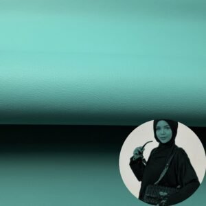 Blue Leatherette PU Leather Roll Material for Bags