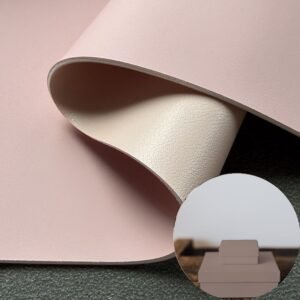 White PU Leather from China PU Leather Roll Material for Package Box Surface Cover (Jewelry Box, Cosmetic Box, Electronics Box etc.)