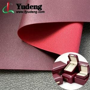Wine Red PU Leather from China PU Leather Material for Jewelry Boxes