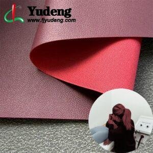 Red Fake Leather PU Leather Roll Material for Massage Equipments Hair Styling Beauty Equipments