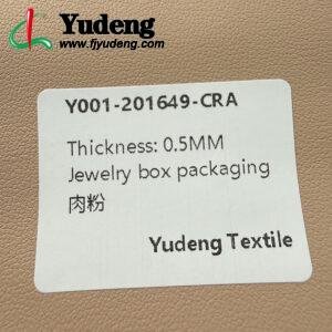 Pink Environmental Leather PU Leather Material for Jewelry Boxes
