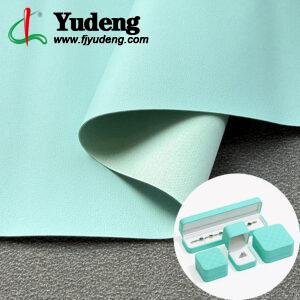 Green Rexine PU Leather Material for Jewelry Boxes