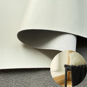 White Rexine PU Leather Roll Material for Upholstery Furniture or Decoration (Sofas, Beds, Cabinets, Interior Wall etc.)