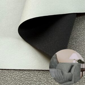 Gray Vegan Leather PU Leather Roll Material for Upholstery Furniture or Decoration (Sofas, Beds, Cabinets, Interior Wall etc.)