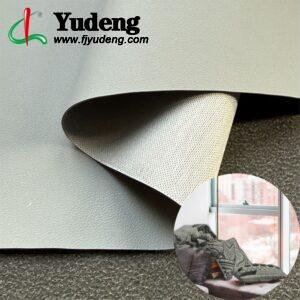 Gray Leather Fabric PU Leather Roll Material for Upholstery Furniture or Decoration (Sofas, Beds, Cabinets, Interior Wall etc.)