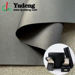 Black PU Coated Fabric PU Leather Material for Jewelry Boxes