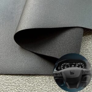 Black Synthetic Leather PU Leather Roll Material for Car Seats Automobile Interior