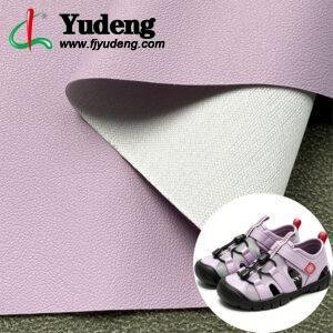 Pink Purple Vegan Leather PU Leather Material for Shoes