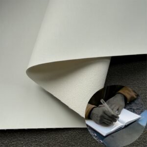 White Leatherette PU Leather Roll Material for Writing Notebook Cover Book Front Cover