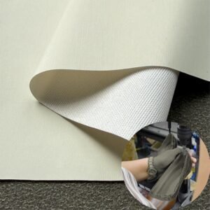 White Rexine PU Leather Roll Material for Shoes and Clothes (Label, Upper, Jacket etc.)