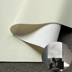 White PU Coated Fabric PU Leather Roll Material for Upholstery Furniture or Decoration (Sofas, Beds, Cabinets, Interior Wall etc.)
