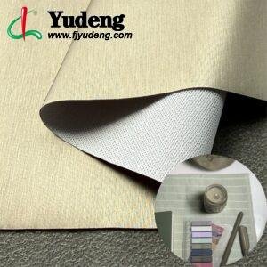 Beige PU Coated Fabric PU Leather Roll Material for Desk Pads Table Protection Mats