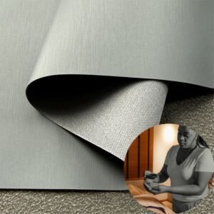 Gray Man Made Leather PU Leather Roll Material for Massage Equipments Hair Styling Beauty Equipments