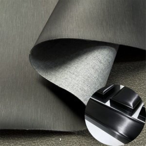 Black PU Leather from China PU Leather Material for Jewelry Boxes