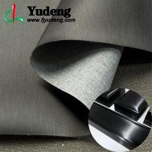 Piel sintética negra de China. Material de piel sintética para cajas de joyería.