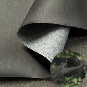Black Rexine Roll PU Leather Roll Material for Sporting Balls (Soccer Balls, Footballs, Volleyballs etc.)