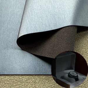 Blue PU Leather from China PU Leather Roll Material for Glasses Package Box Spectacle Case