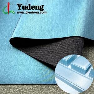 Pearl Peacock Blue Synthetic Leather PU Leather Material for Jewelry Boxes
