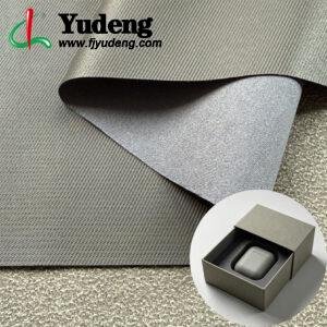 Gray Leather Fabric PU Leather Material for Electronic Devices