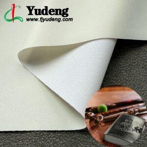 White Leatherette PU Leather Roll Material for Writing Notebook Cover Book Front Cover
