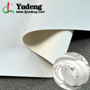 White Faux Leather PU Leather Material for Shoes (Pattern Style and Color Customizable)