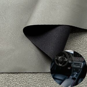 Gray Vegan Leather PU Leather Roll Material for Car Seats Automobile Interior