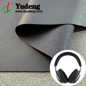 Dark Gray Artificial Leather PU Leather Material for Earphones/Headphones