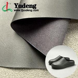 Black Synthetic Leather PU Leather Material for Shoes (Accept OEM ODM Orders)