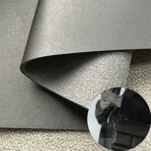 Black PU Coated Fabric PU Leather Roll Material for Bags and Suitcases (Handbags, Backpacks, Luggage Cases etc.)