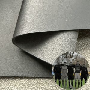 Black Imitation Leather PU Leather Roll Material for Sporting Balls (Soccer Balls, Footballs, Volleyballs etc.)