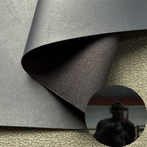 Blue PU Leather from China PU Leather Roll Material for Gym Equipments (Sandbag, Boxing Gloves, Exercise Machines etc.)