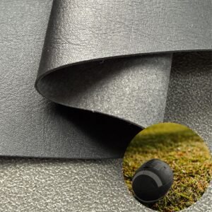 Black Synthetic Leather PU Leather Roll Material for Sporting Balls (Soccer Balls, Footballs, Volleyballs etc.)
