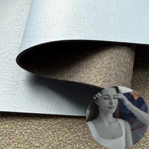 Blue Rexine Roll PU Leather Roll Material for Massage Devices (Head Massager, Eye Massage Machine etc.)