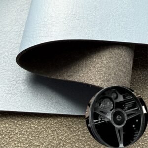 Blue Leatherette PU Leather Roll Material for Steering Wheel Cover