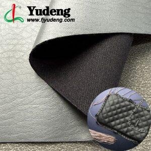 Gray Rexine PU Leather Roll Material for Bags