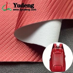 Red PU Leather Material for Bags and Suitcases (Handbags, Backpacks, Luggage Cases Etc.)