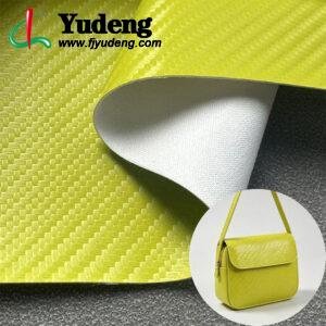 Yellow PU Leather Material for Bags and Suitcases (Handbags, Backpacks, Luggage Cases Etc.)