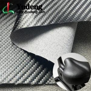Black PU Leather Material for Gym Equipments (Boxing Gloves, Exercise Machines Etc.)