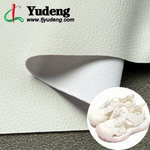 White PU Leather from China PU Leather Material for Shoes