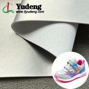 Silver Fake Leather PU Leather Material for Shoes (Accept OEM ODM Orders)
