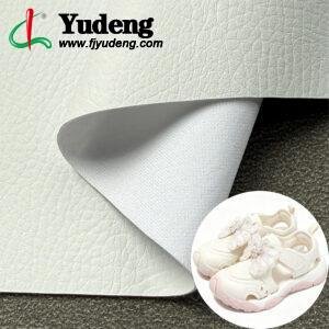 White PU Leather from China PU Leather Material for Shoes