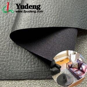 Black Fake Leather PU Leather Roll Material for Upholstery Furniture or Decoration (Sofas, Beds, Cabinets, Interior Wall etc.)