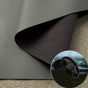 Gray Rexine Roll PU Leather Roll Material for Car Seats Automobile Interior