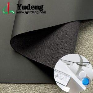 Black Rexine Roll PU Leather Roll Material for Glasses Package Box Spectacle Case