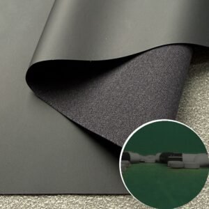 Black Leather Fabric PU Leather Roll Material for Electronic Products (Camera, Radio, Game Machine, Remote Control etc.)