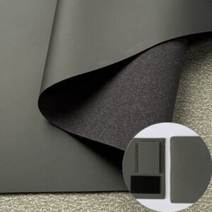 Black Artificial Leather PU Leather Roll Material for Writing Notebook Cover Book Front Cover
