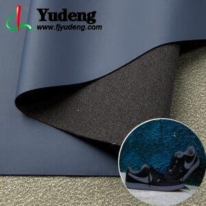 Dark Blue Artificial Leather PU Leather Roll Material for Shoes