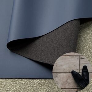 Dark Blue Rexine Roll PU Leather Roll Material for Shoes