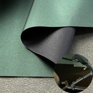 Green Leather Fabric PU Leather Roll Material for Gym Equipments (Sandbag, Boxing Gloves, Exercise Machines etc.)